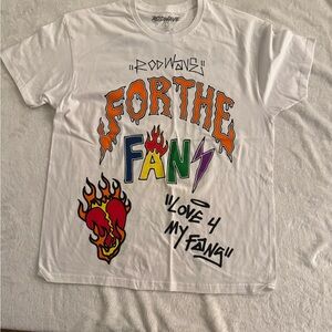 ROD WAVE NEW  White Graphic T-Shirt